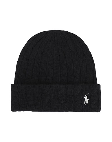 POLO RALPH LAUREN 帽子 ブラック ウール 90% / カシミヤ 10%