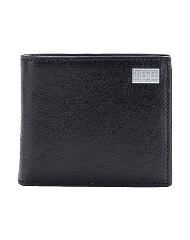 DIESEL Brieftasche BI-FOLD COIN S 3D
 Schwarz 100% Rindsleder