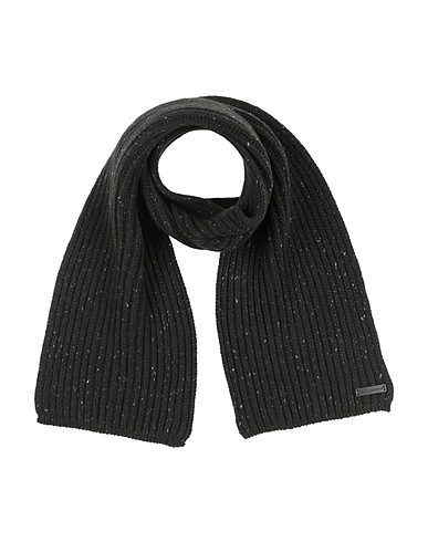 DOLCE&GABBANA Scarves and foulards Dark green 100% Virgin Wool, Calfskin