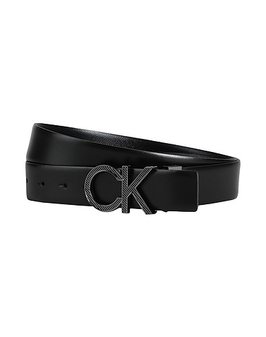 CALVIN KLEIN Leather belt Black 100% Bovine leather