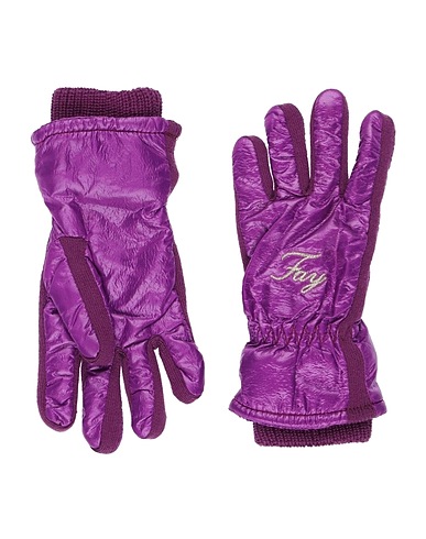 FAY Gloves Mauve 100% Polyamide