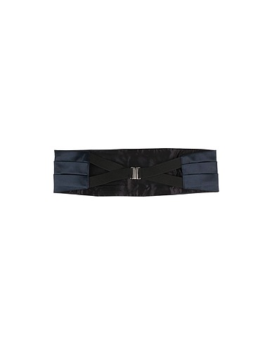 PAOLO PECORA Belt Midnight blue 52% Polyester, 45% Cotton, 3% Elastane