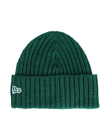 NEW ERA Hat NE RIB SHORT CUFF BEANIE NEWERA Green 60% Polyester, 40% Acrylic