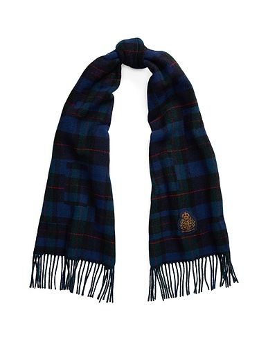 LAUREN RALPH LAUREN Scarves and foulards Blue 54% Recycled wool, 44% Wool, 2% Nylon