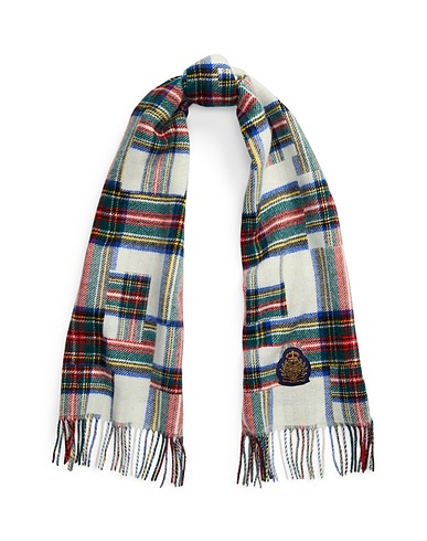 LAUREN RALPH LAUREN Scarves and foulards Off white 54% Recycled wool, 44% Wool, 2% Nylon