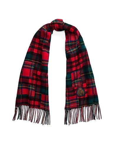 LAUREN RALPH LAUREN Scarves and foulards Red 54% Recycled wool, 44% Wool, 2% Nylon