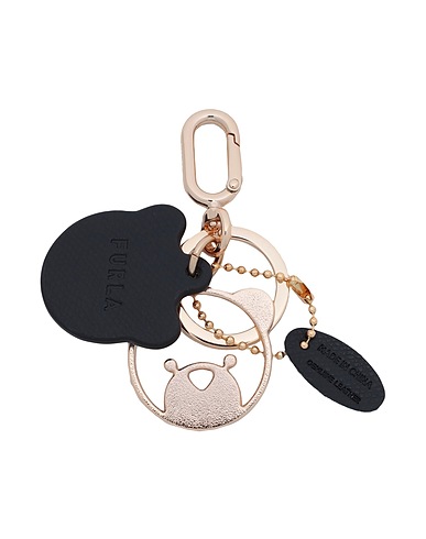 FURLA Key ring VENUS BEAR KEYRING
 Black 70% Metal, 30% Leather