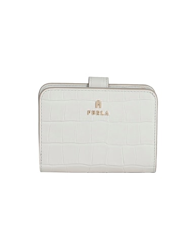 FURLA Wallet FURLA CAMELIA S COMPACT WALLET
 Off white 100% Calfskin