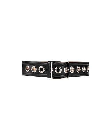MCQUEEN Belts Black Soft Leather