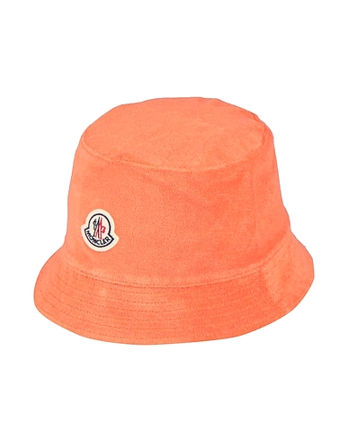 MONCLER Hat Orange 86% Cotton, 14% Polyamide