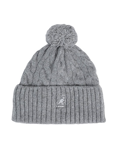 KANGOL Hat Grey 62% Acrylic, 24% Polyester, 10% Wool, 4% Elastane