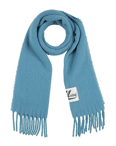 MARNI Sciarpe e foulard Blu chiaro 80% Lana di alpaca, 20% Poliammide