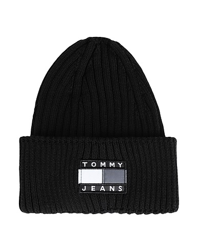 TOMMY JEANS Cappello Nero 50% Acrilico, 50% Cotone