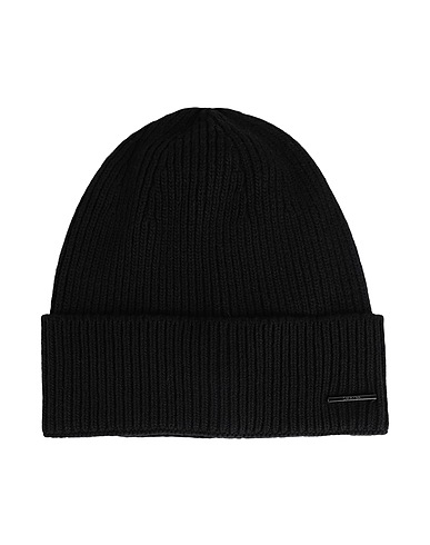 CALVIN KLEIN Hat Black 35% Polyamide, 33% Viscose, 27% Wool, 5% Cashmere