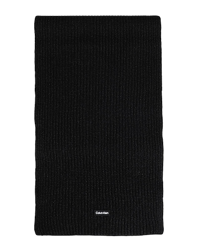 CALVIN KLEIN Schals und Foulards Schwarz 58% Wolle, 25% Baumwolle, 17% Polyamid