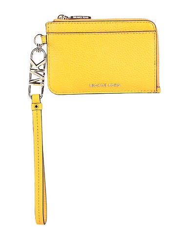 MICHAEL MICHAEL KORS Portafoglio Giallo 100% Pelle di bovino