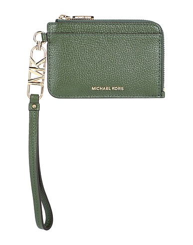 MICHAEL MICHAEL KORS Portafoglio Verde militare 100% Pelle di bovino