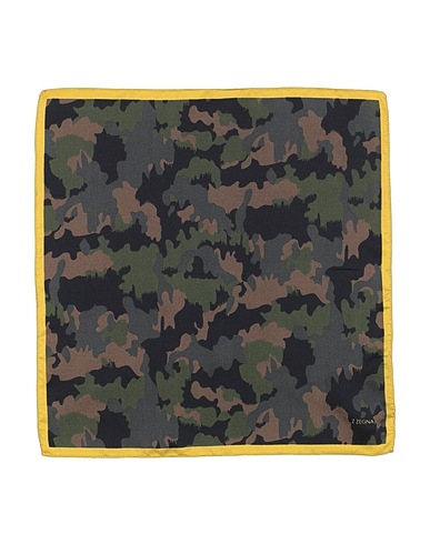 Z ZEGNA Scarves and foulards Dark green 100% Silk