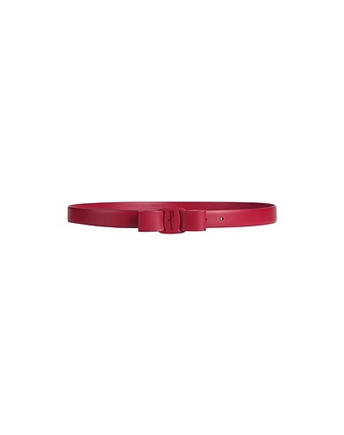 FERRAGAMO Regular belt Burgundy Soft Leather