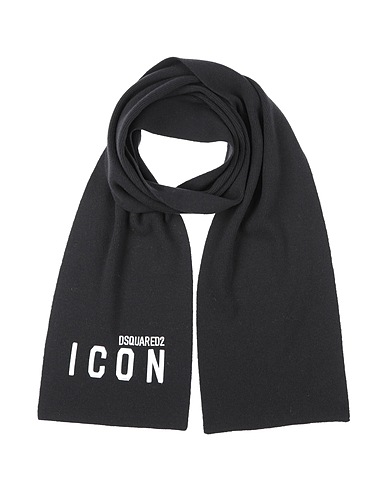 DSQUARED2 Scarves and foulards Black 100% Wool