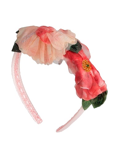 DOLCE&GABBANA Hair accessory Light pink 100% Polyester, Silk, Glass, Plastic
