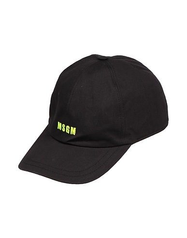 MSGM Cappello Nero 100% Cotone