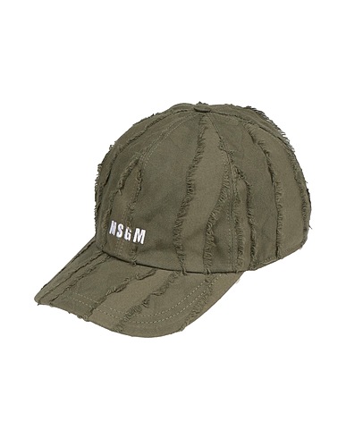 MSGM Hat Military green 100% Cotton