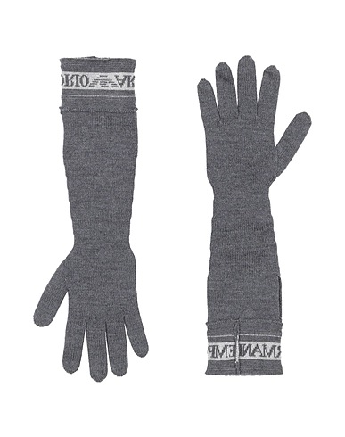 EMPORIO ARMANI Gloves Lead 88% Virgin Wool, 10% Viscose, 1% Polyamide, 1% Metallic fiber