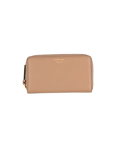 EMPORIO ARMANI Wallet Light brown 100% Polyester, Polyurethane