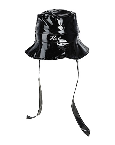 KARL LAGERFELD Hat Black 100% Polyurethane