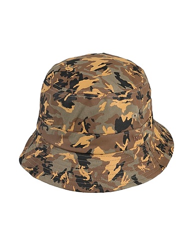 WOOD WOOD Hat Military green 100% Cotton