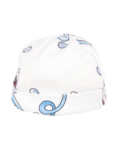 MINI RODINI Cappello Bianco 100% Cotone