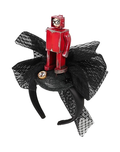 DOLCE&GABBANA Hair accessory Black 40% Polyamide, 30% Brass, 15% Abaca, 10% Other Fibres, 5% Crystal