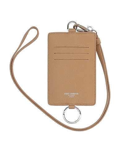 DOLCE&GABBANA Kleinlederwaren Beige 100% Kalbsleder