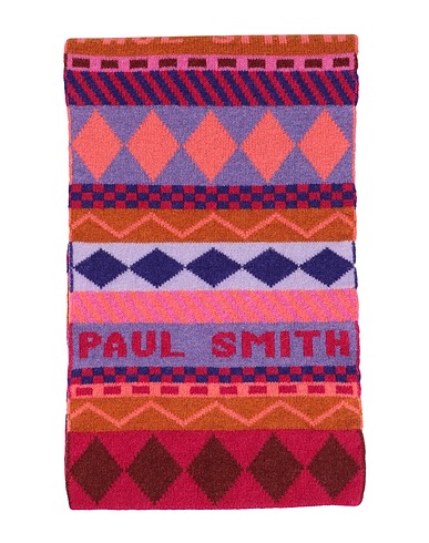 PAUL SMITH Scarves and foulards Mauve 100% Lambswool