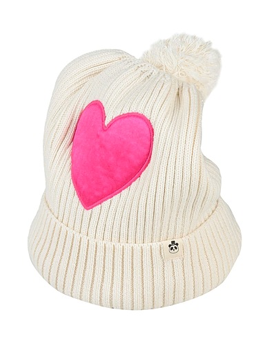 MINI RODINI Hat Off white 100% Cotton, Polyester