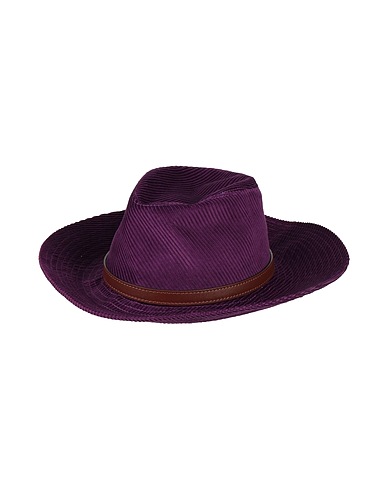 BORSALINO Cappello Viola 95% Cotone, 5% Cachemire