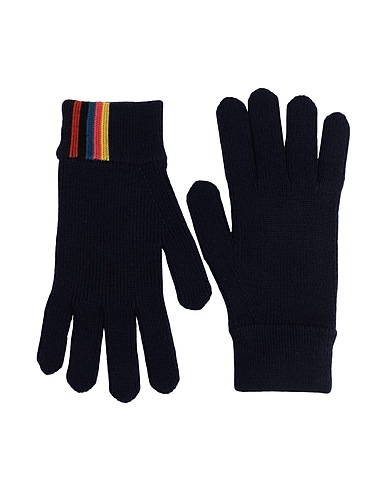 PAUL SMITH Guanti Blu notte 100% Lana Merino