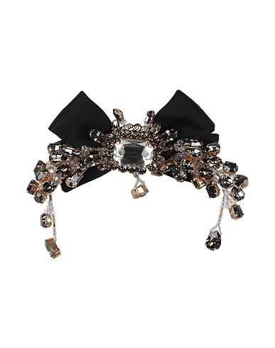 DOLCE&GABBANA Hair accessory Black 50% Crystal, 30% Silk, 20% Brass