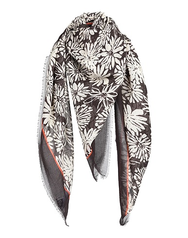 LIVIANA CONTI Scarves and foulards Dark brown 100% Cotton
