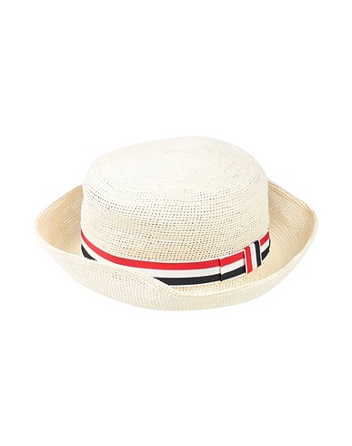 THOM BROWNE Hat Pastel yellow Textile fibres