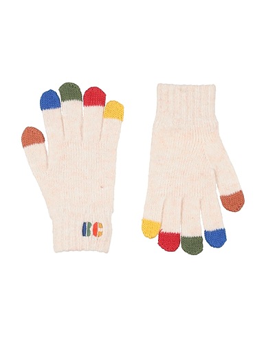 BOBO CHOSES Guanti Avorio 45% Poliestere riciclato, 22% Poliestere, 13% Fibre tessili, 10% Acrilico, 10% Poliammide
