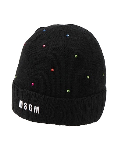 MSGM Hat Black 50% Acrylic, 50% Wool
