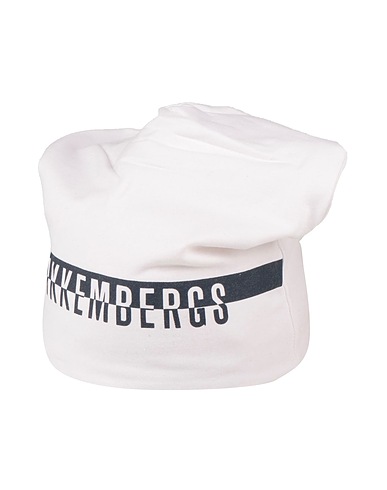 BIKKEMBERGS Hat White 95% Cotton, 5% Elastane