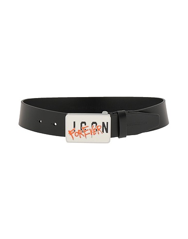 DSQUARED2 Belt ICON Black 100% Cow leather