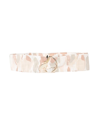 PATRIZIA PEPE High-waist belt Beige Textile fibers