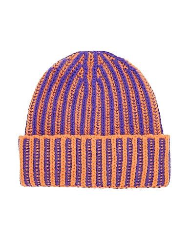 8 by YOOX 모자 RECYCLED WOOL BICOLOR BEANIE
 퍼플 100% 재활용 울