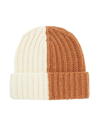 8 by YOOX Hat RECYCLED WOOL BICOLOR BEANIE
 Cream 100% Recycled wool