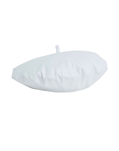 8 by YOOX Hat BASQUE BERET
 White 50% Polyurethane, 31% Viscose, 19% Polyester
