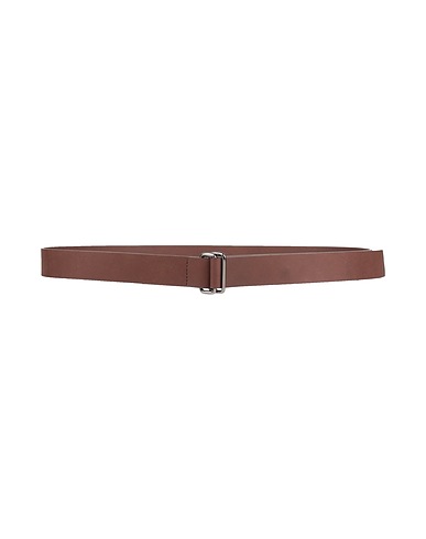 LUISA CERANO Regular belt Dark brown Soft Leather